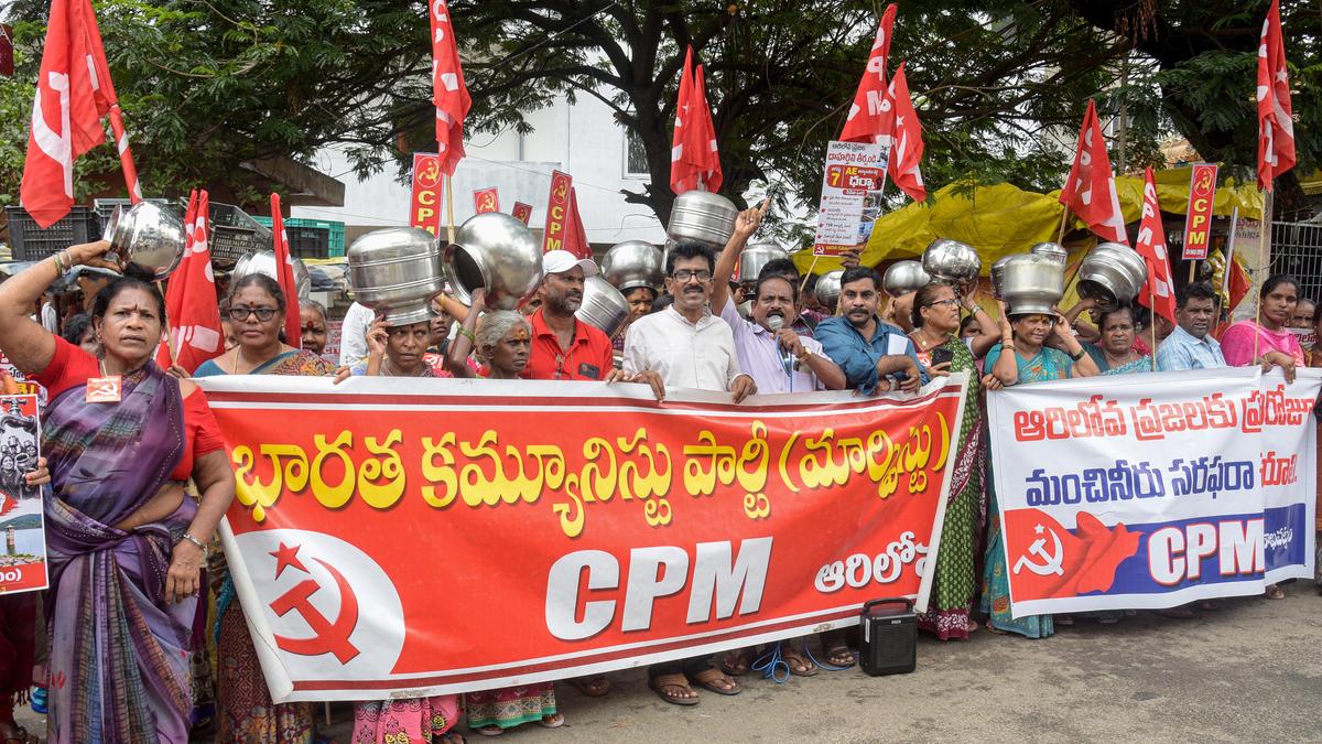 CPI(M) seeks daily drinking water supply in Arilova